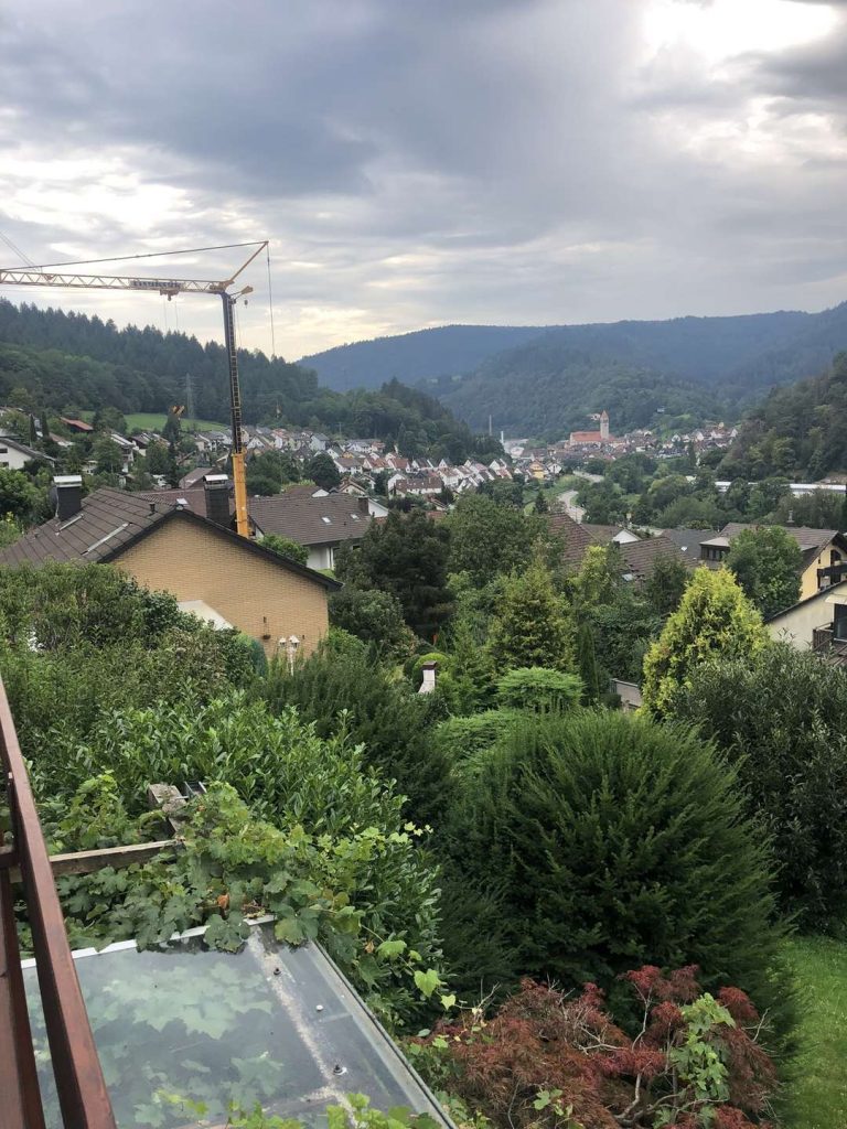 Blick von Balkon hinten