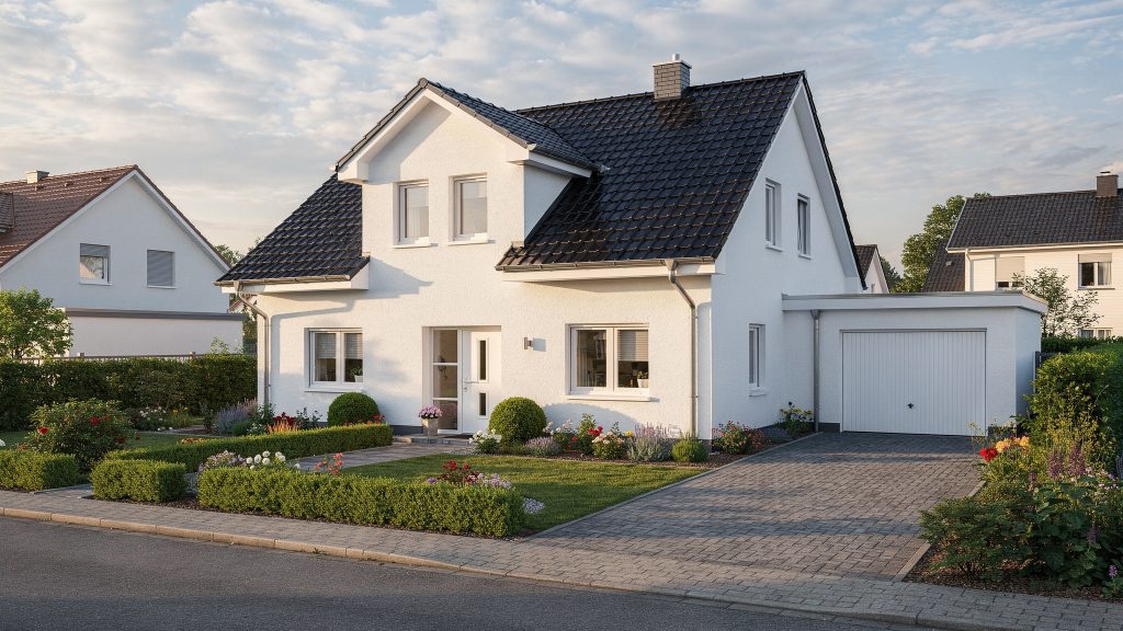 Spiegelt die typischen Objektarten (Einfamilienhäuser/Doppelhaushälften) und den Einfluss von Lage und Zustand auf Preis und Vermarktungsgeschwindigkeit wider.