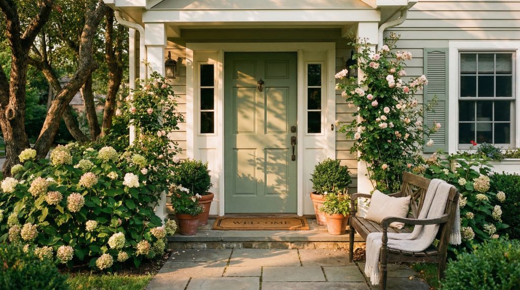 Dieses Bild vermittelt den ersten emotionalen Eindruck eines Hauses und die Vorstellung von neuen Anfängen, was perfekt zur Thematik des Hausverkaufs passt.