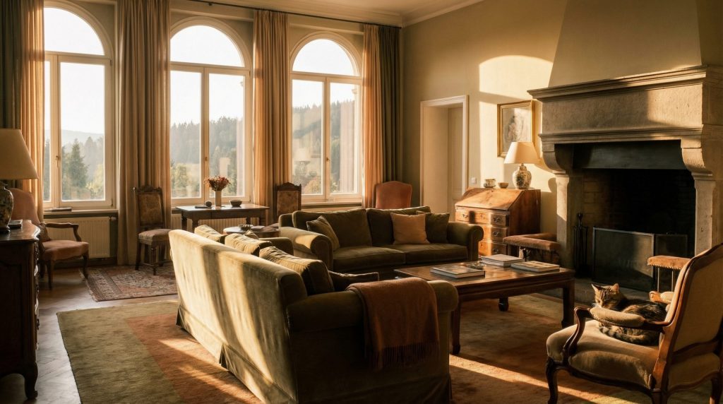 Dieses Bild vermittelt die emotionale Wertschätzung und den luxuriösen Aspekt eines Hauses in Bad Herrenalb, was potenziellen Verkäufern und Käufern die Bedeutung hinter der Immobilienbewertung nahebringt.