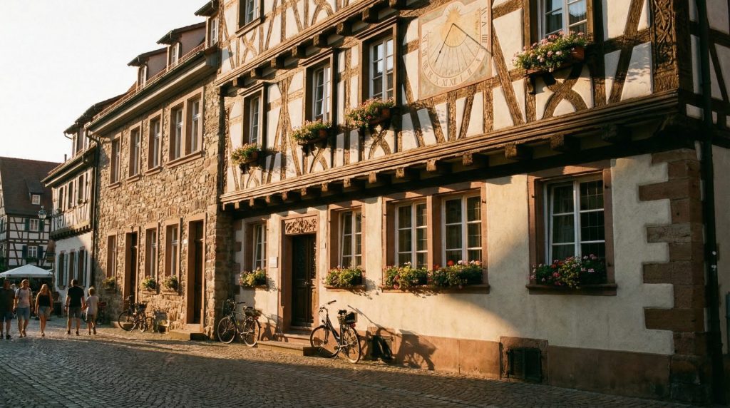 Das Bild transportiert die historische Atmosphäre Gernsbachs und spiegelt die Bedeutung von baulicher Substanz und Architektur für die Immobilienbewertung wider.