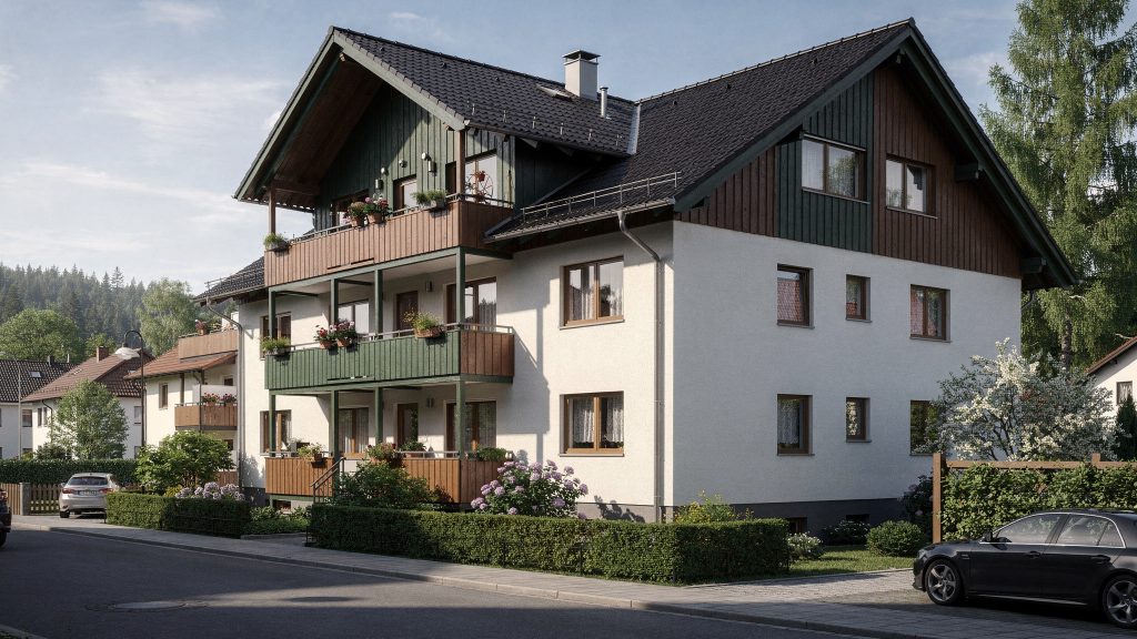 Setzt den lokalen Kontext (Bad Herrenalb/Region Schwarzwald) und das Thema Immobilien/Hausverwaltung visuell als Einstieg.